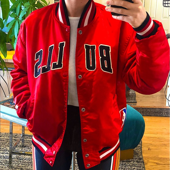 REVERSIBLE NBA Chicago Bulls vintage Starter coat - Picture 12 of 16